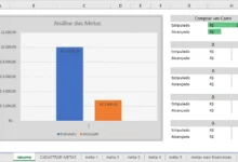 Planilha para estabelecer metas financeiras