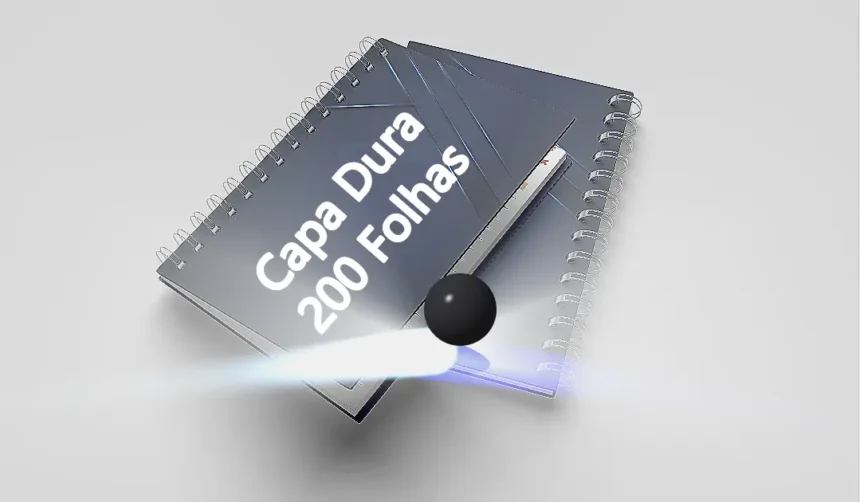 Melhor caderno Capa Dura 200 Folhas