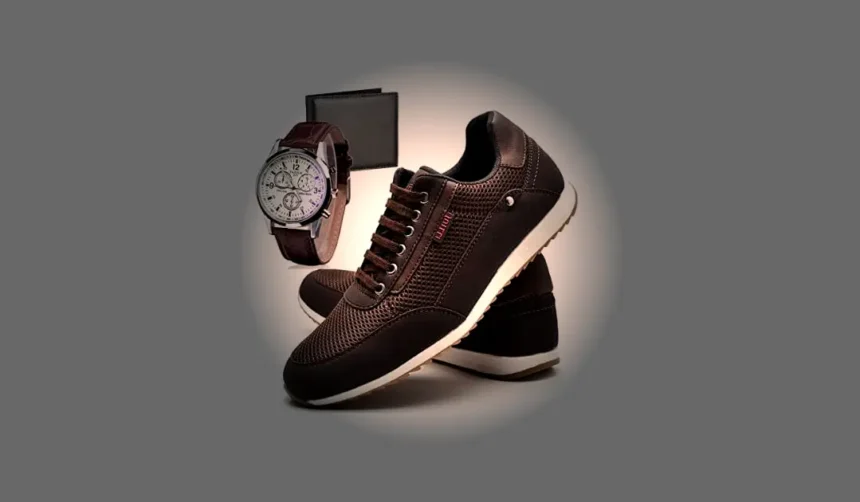 Sapatênis Sapato Casual Masculino + Relógio e Carteira