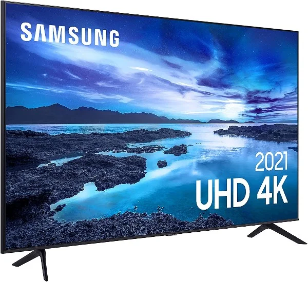 Smart TV LED 55" 4K UHD Samsung UN55AU7700 - Wifi, HDMI