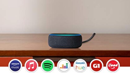 Echo Dot Smart Speaker com Alexa Cor Preta