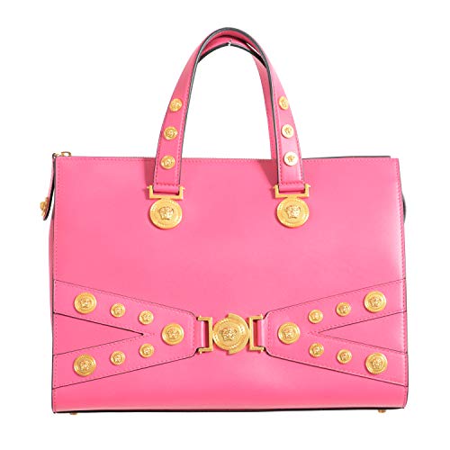 Bolsa feminina Versace 100 couro rosa