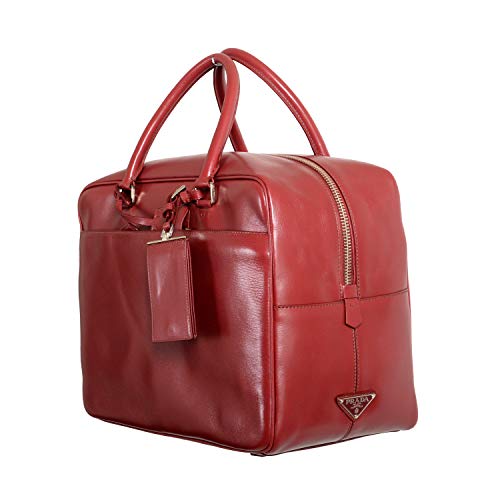 Bolsa Prada feminina de couro vermelha