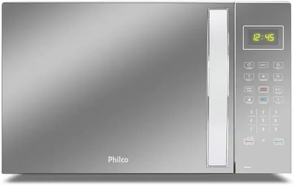 Microondas Philco 34L Espelhado Prata