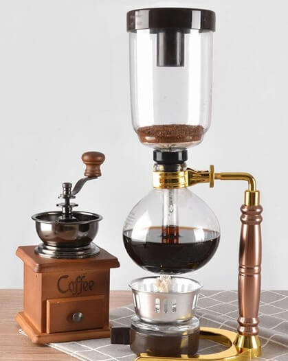 Máquina de café sifão com pote