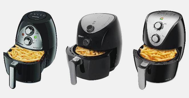 3 modelos de Fritadeira Sem Óleo