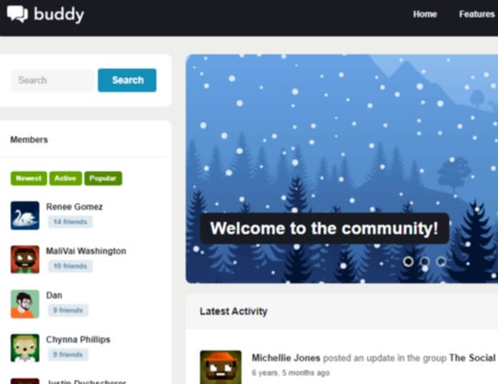 uddy é um tema WordPress ideal para redes