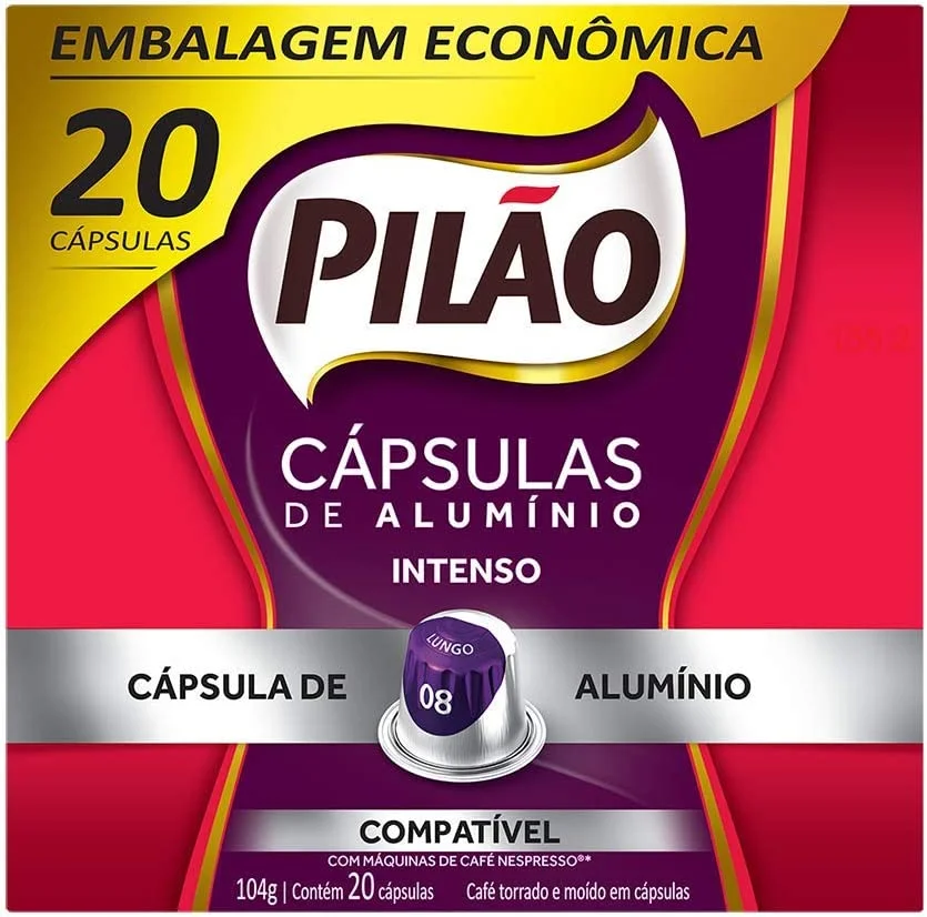 Pilão Cápsulas de Café Intenso - 20 Cápsulas