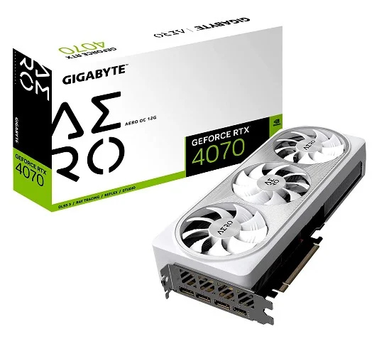 Gigabyte Placa gráfica GeForce RTX 4070 AERO OC 12G