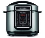 Panela de Pressão Elétrica Digital 5L, Mondial, Preto/Inox, 900W