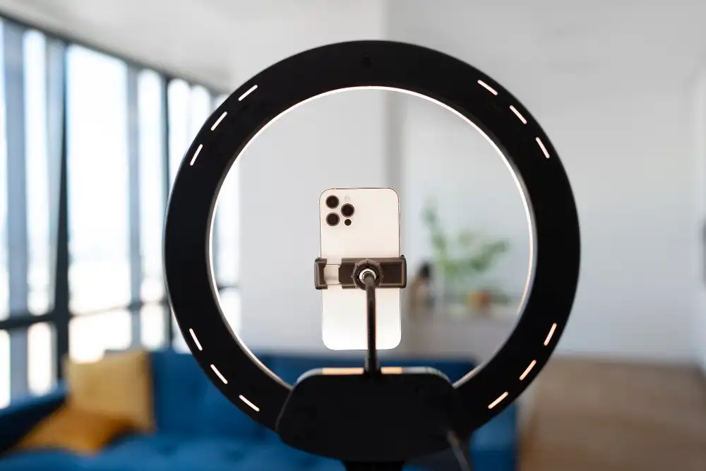 Escolher uma Ring Light com Tripé