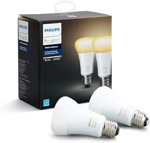 Lâmpadas de lED Inteligente: Philips Hue White Ambiance A19 Pacote