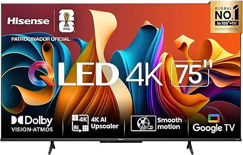 Hisense Smart TV UHD 4K QLED 75″ Polegadas 75Q6N
