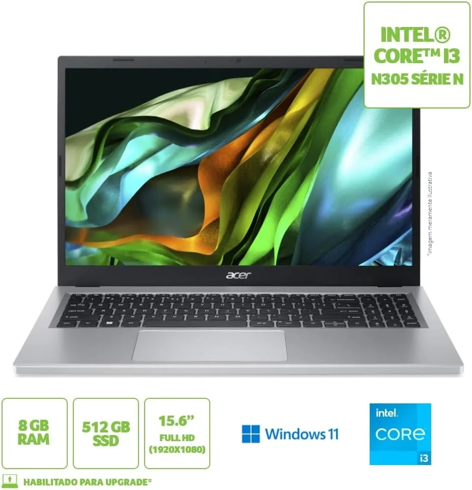 Atualizações e Upgrades Possíveis do Acer aspire