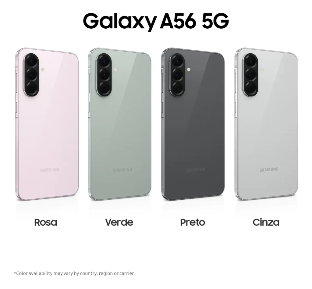 Principais Características do Samsung Galaxy A56