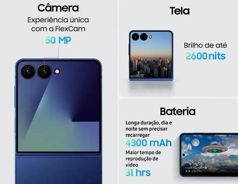 Principais Benefícios do Smartphone Samsung Galaxy Z Flip7 5G