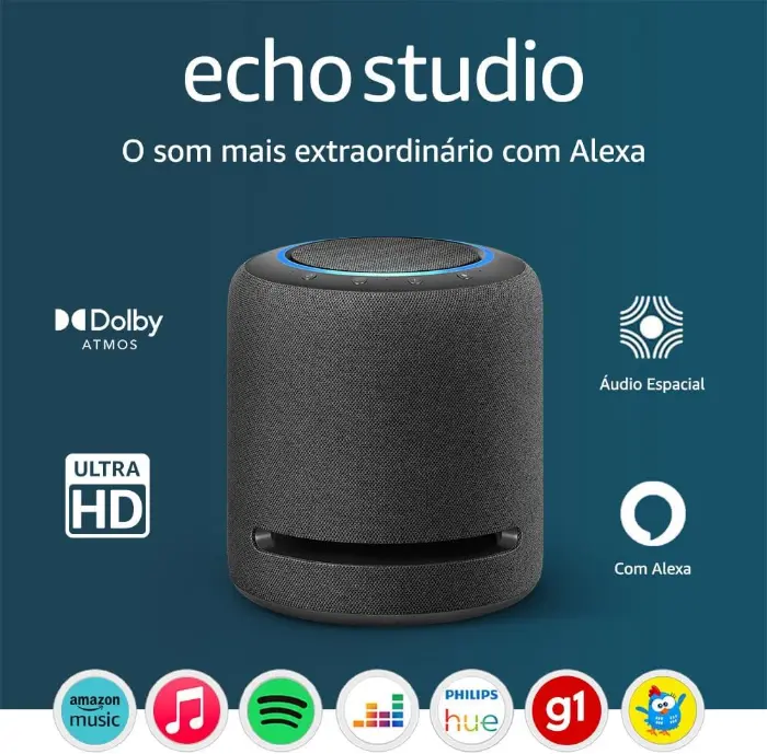 Benefícios do Echo Studio Geração mais recente