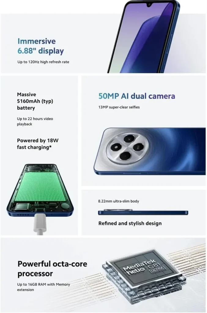 Benefícios do Smartphone Xiaomi Redmi 14C
