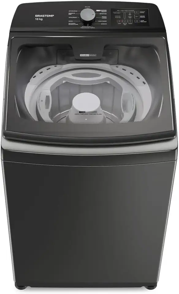 Máquina de Lavar Brastemp 13Kg Cinza Platinum com Ciclo Tira Manchas Advanced