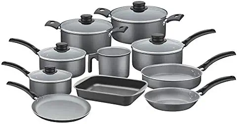 Kit para cozinha de alumínio com revestimento interno de antiaderente 10 peças