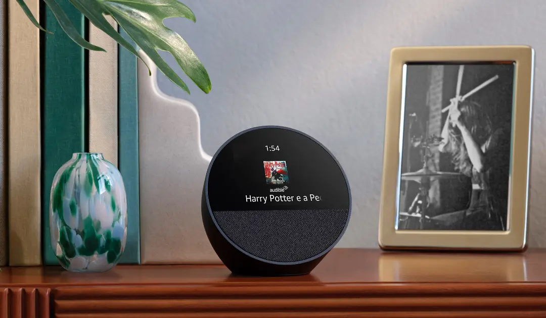 Echo Spot com Alexa é Bom