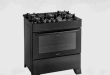 Fogão Atlas 5 Bocas Mônaco Top Glass