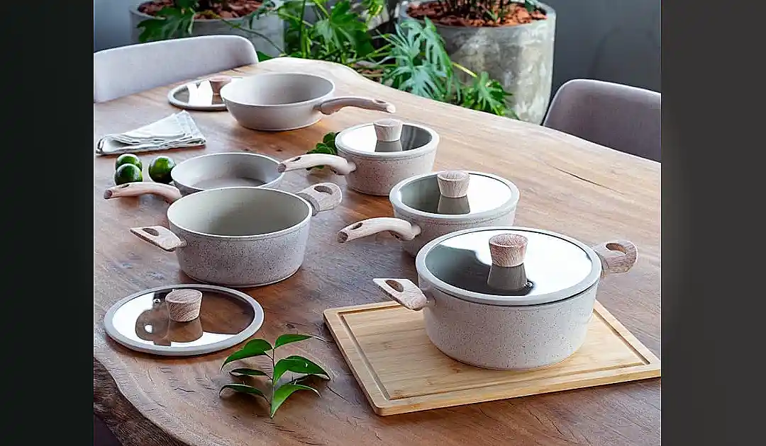 Jogo de Panelas Brinox Ceramic Life Sirius