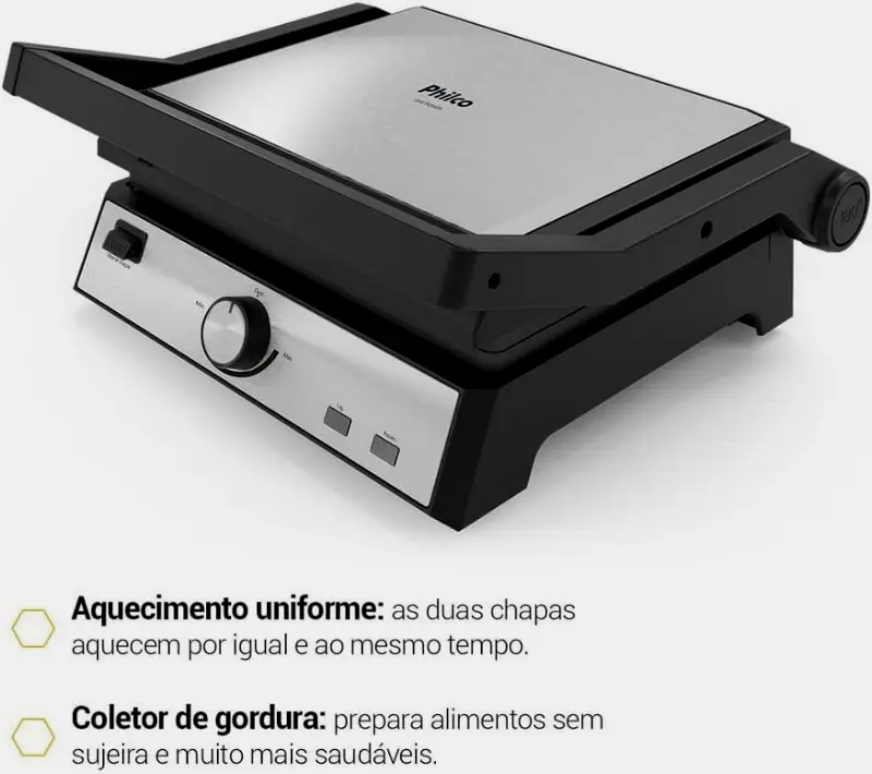 Benefícios da Grill e Sanduicheira Philco 2 em 1