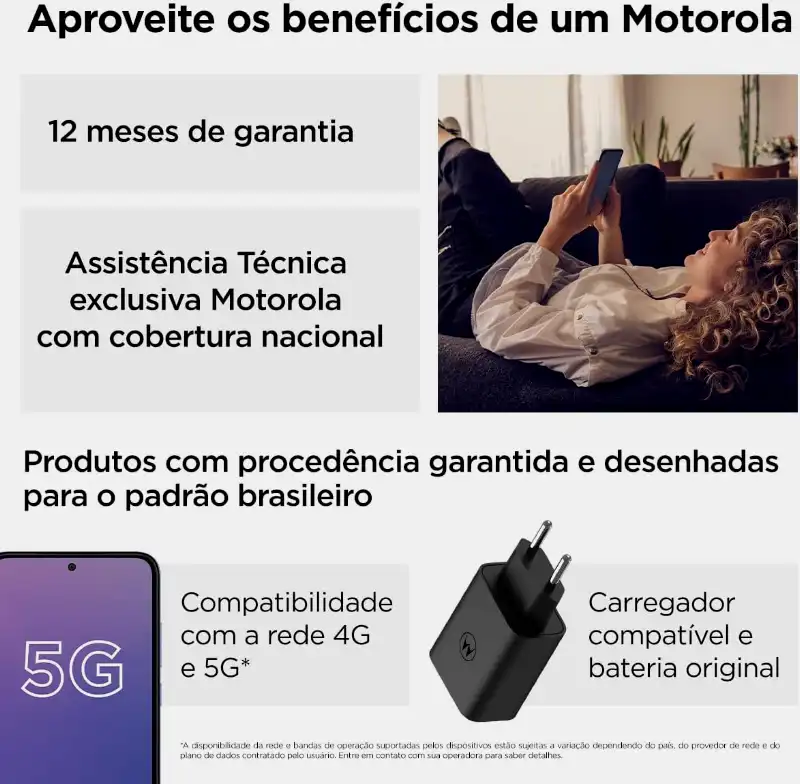 Benefícios do Smartphone Motorola Moto G54