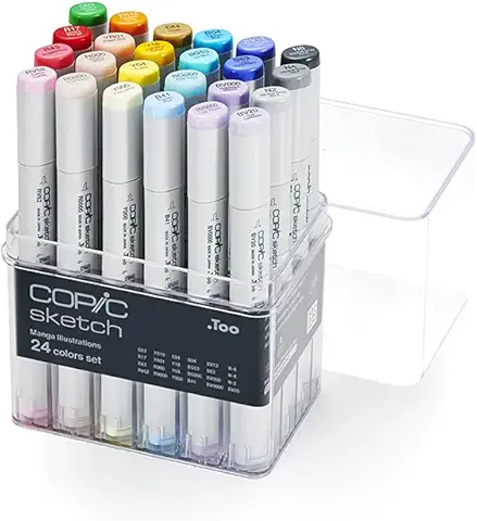 COPIC Marcador Sketch Ponta Dupla Redonda e Chanfrada