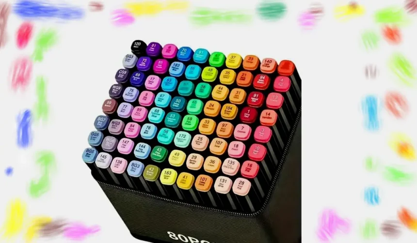 melhor caneta marcador para colorir desenhos