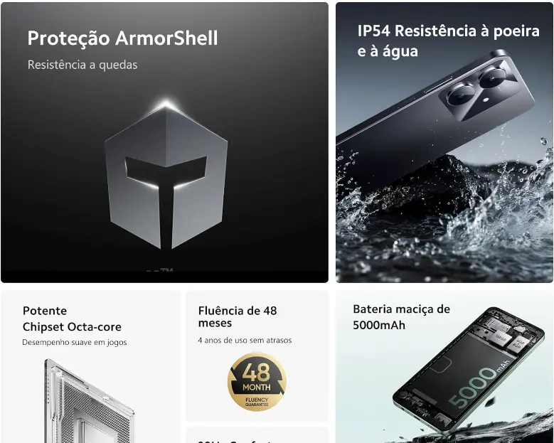 Benefícios do Smartphone Realme Note 60x