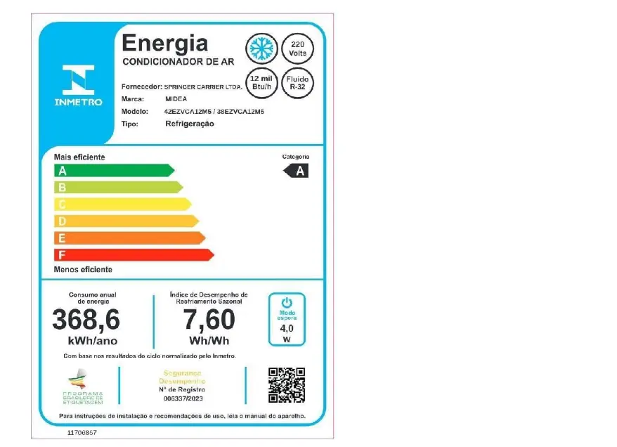 Benefícios do Ar Condicionado Midea Inverter 12000 BTUs