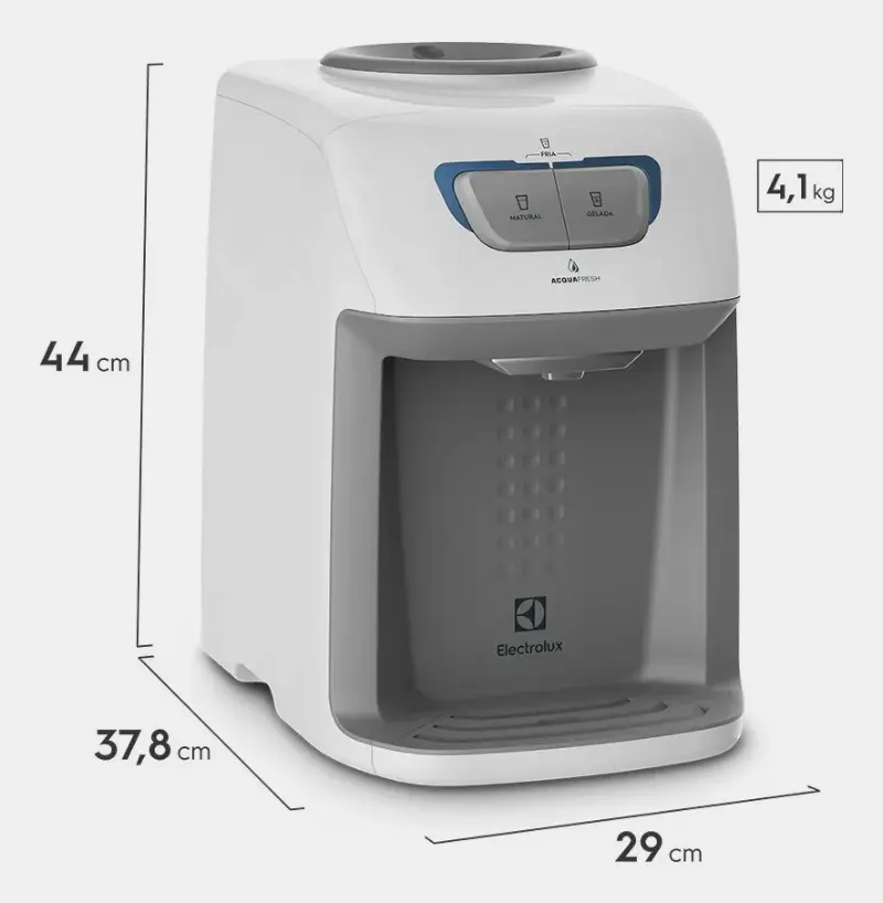 Bebedouro de Água Electrolux Branco com Refrigeração