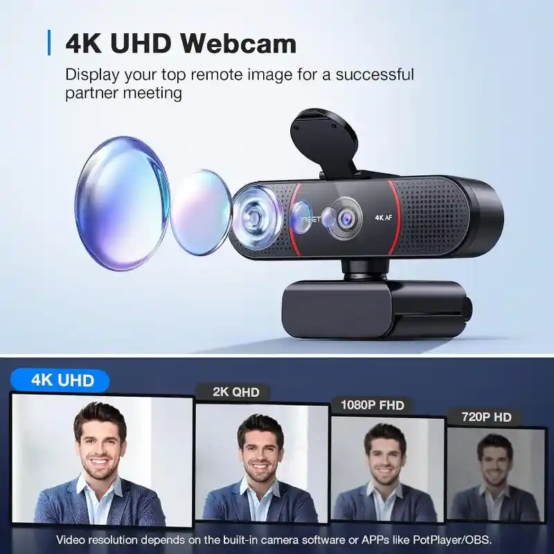 Análise dos Recursos da Webcam EMEET C960 4K, Sensor Sony UHD