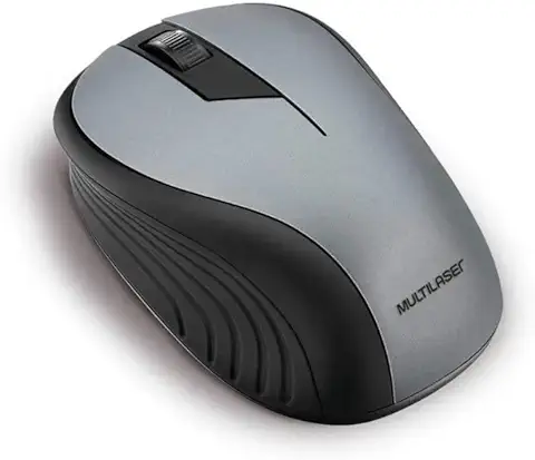 Mouse Multilaser Sem Fio 2.4Ghz Preto Grafite Usb - MO213