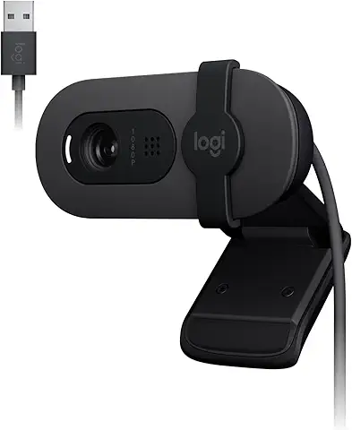 Webcam Full HD Logitech Brio 100 com Microfone Integrado
