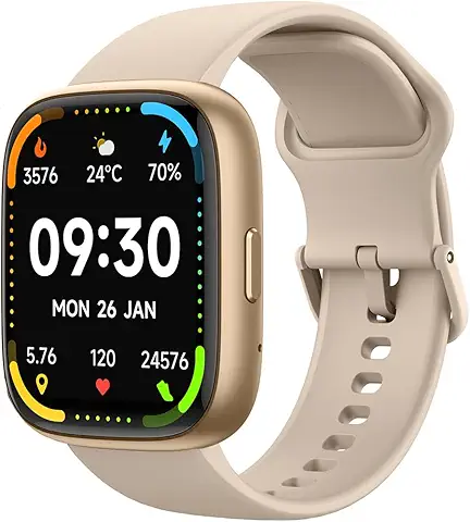 Bettdow SmartWatch, relogio smartwatch com Ecrã tátil e Alexa, à prova d'água IP68