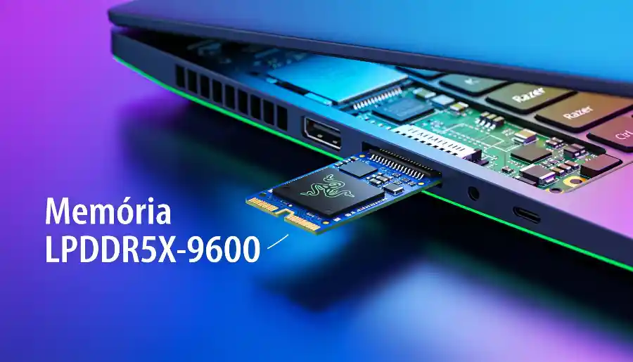 Como a Memória LPDDR5X-9600 Impacta o Desempenho do Notebook Razer