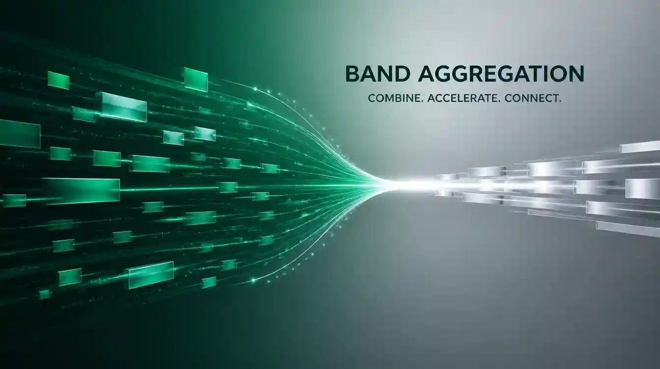 Como a agregação de bandas funciona em tempo real