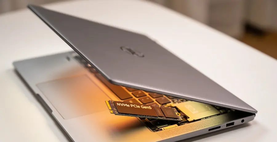 Como funciona o NVMe PCIe Gen5 na prática dentro do notebook