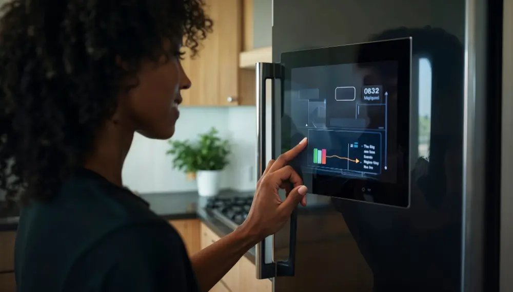 Geladeira Inteligente com Tela Touchscreen