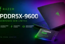 Memória LPDDR5X-9600 no Notebook Razer