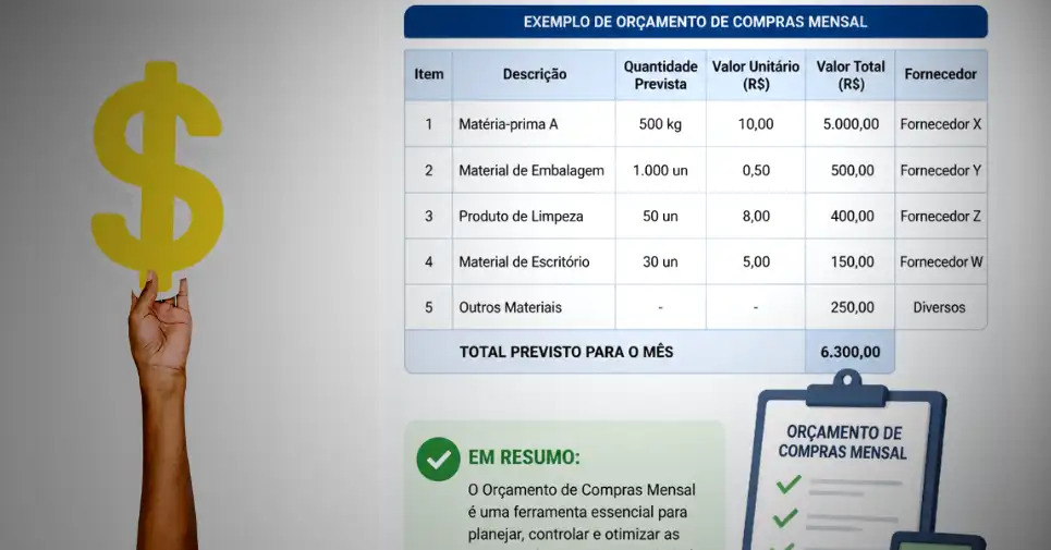 O Que é um Orçamento de Compras Mensal e Por Que Ele Funciona