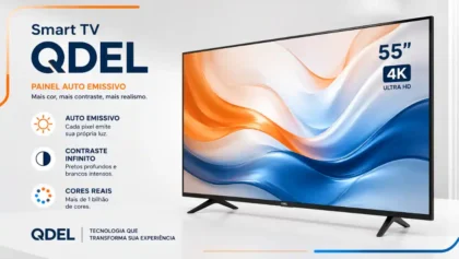 QDEL como Funciona esse Painel Autoemissivo na Smart TV