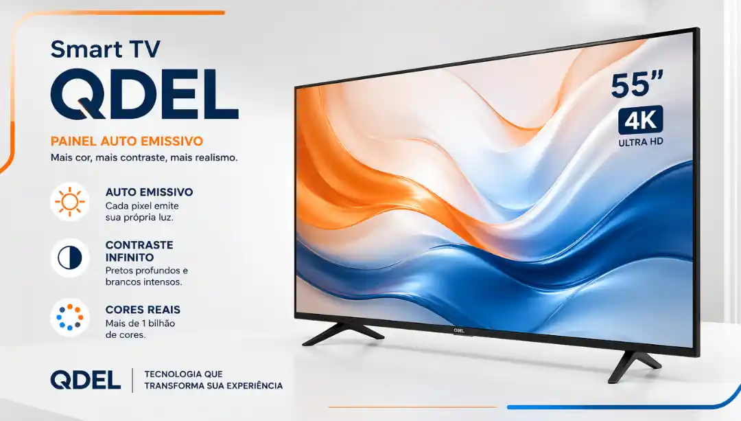 QDEL como Funciona esse Painel Autoemissivo na Smart TV