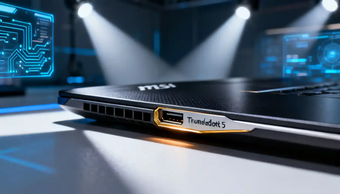 Thunderbolt 5 no Notebook MSI
