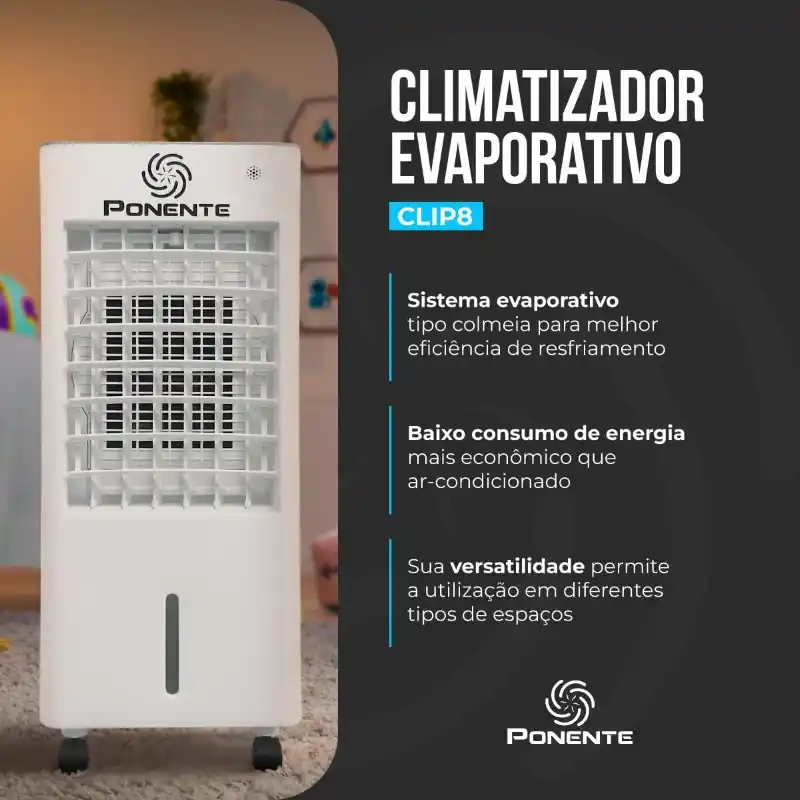 Por que Vale a Pena Comprar o Climatizador de Ar Portátil Ponente CLIP8