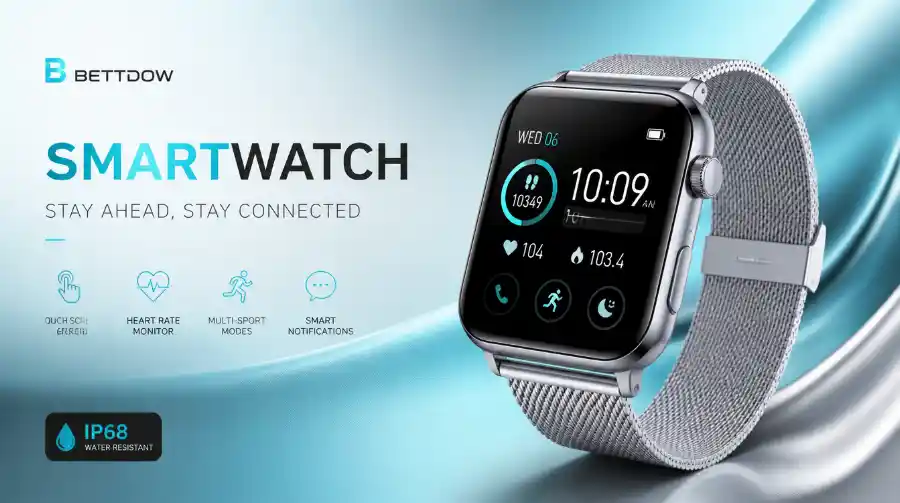 Bettdow SmartWatch com Ecrã tátil e Alexa: Vantagens e Desvantagens