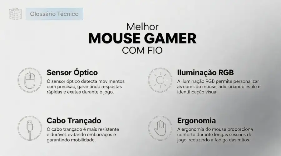 Glossário Técnico: Mouse Gamer com Fio